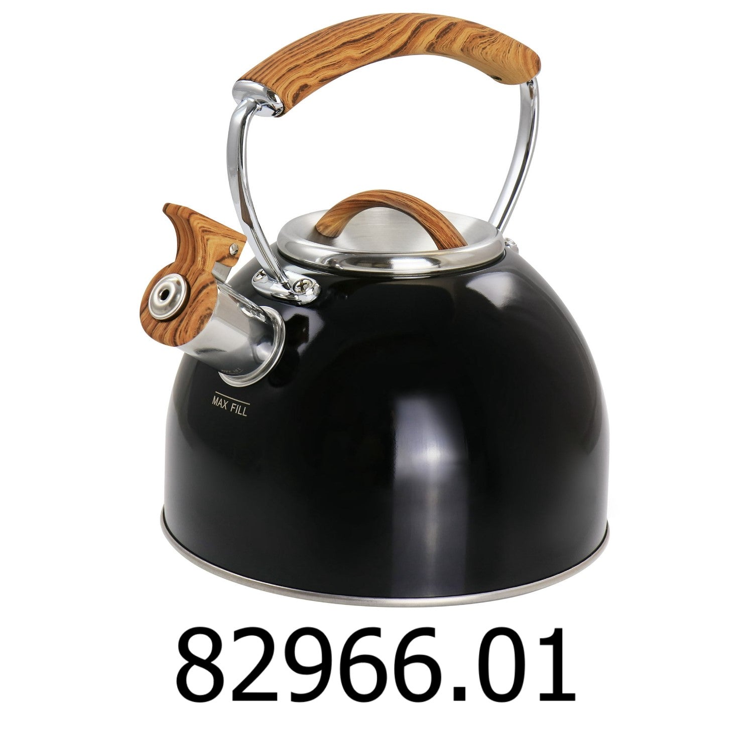 Mr. Coffee 2 QT Whistling Tea Kettle Black R B Import