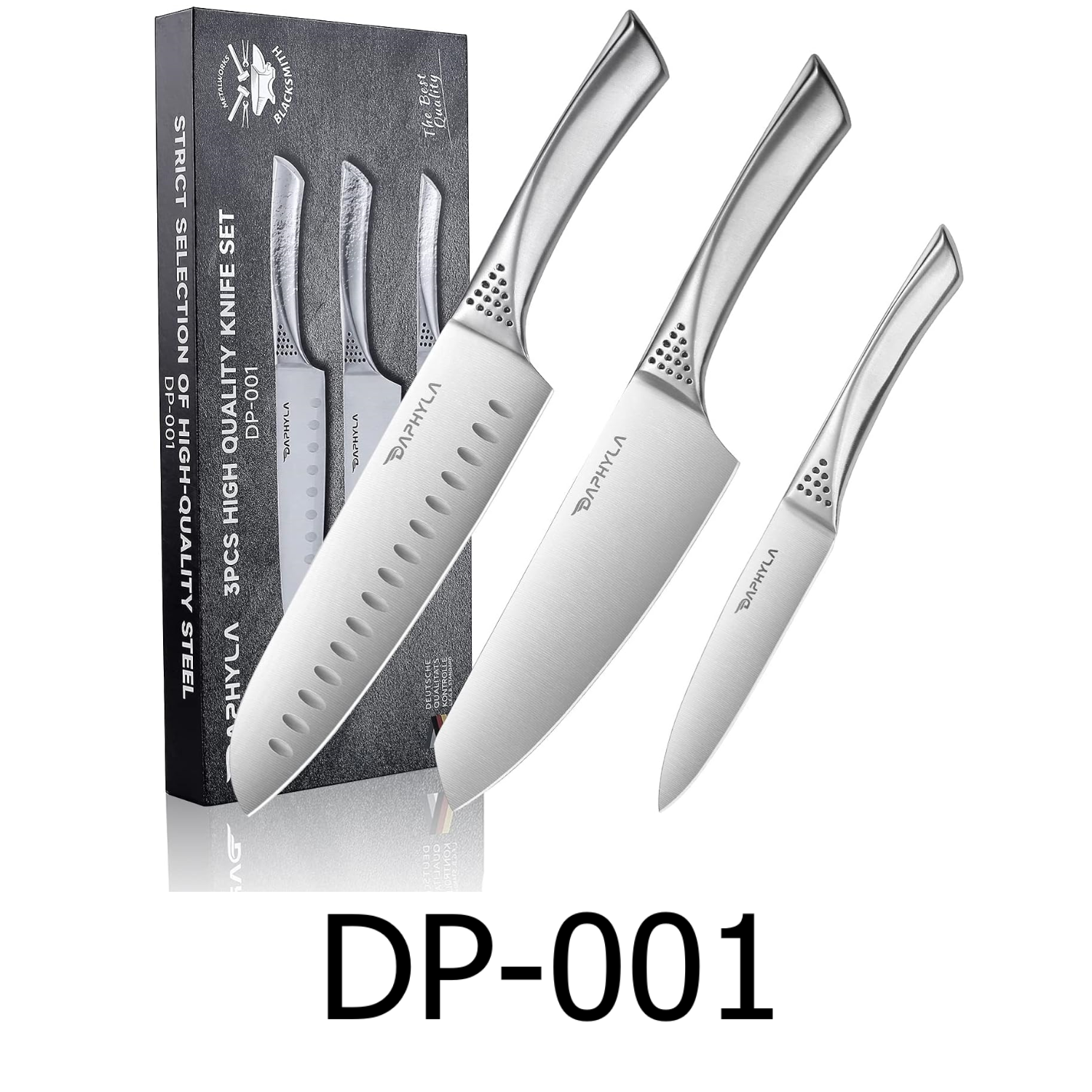6-Piece Stainless Steel Kitchen Knife Set 