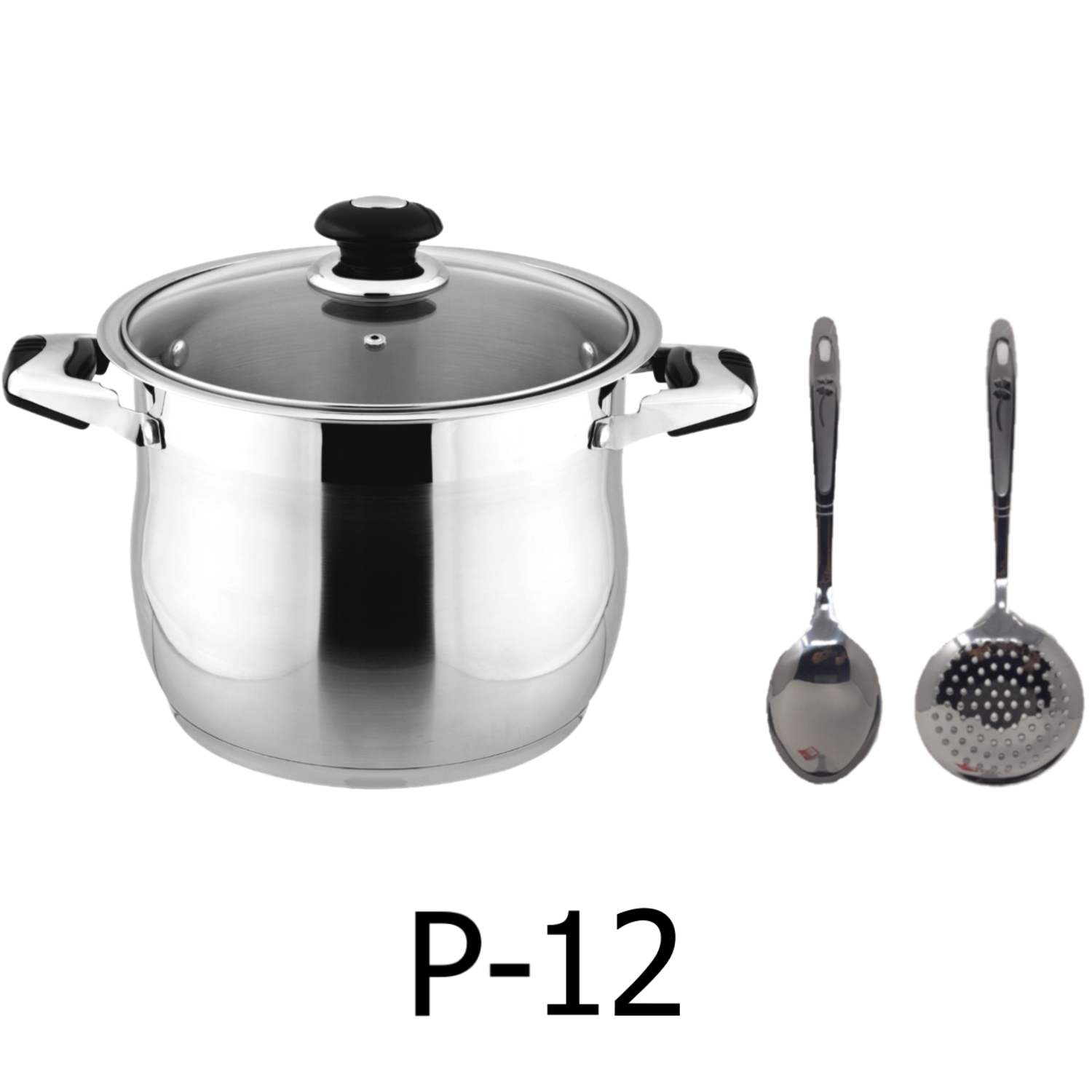 12 QT Stainless Steel 18/10 Induction Stock Pot (Free Gift 2
