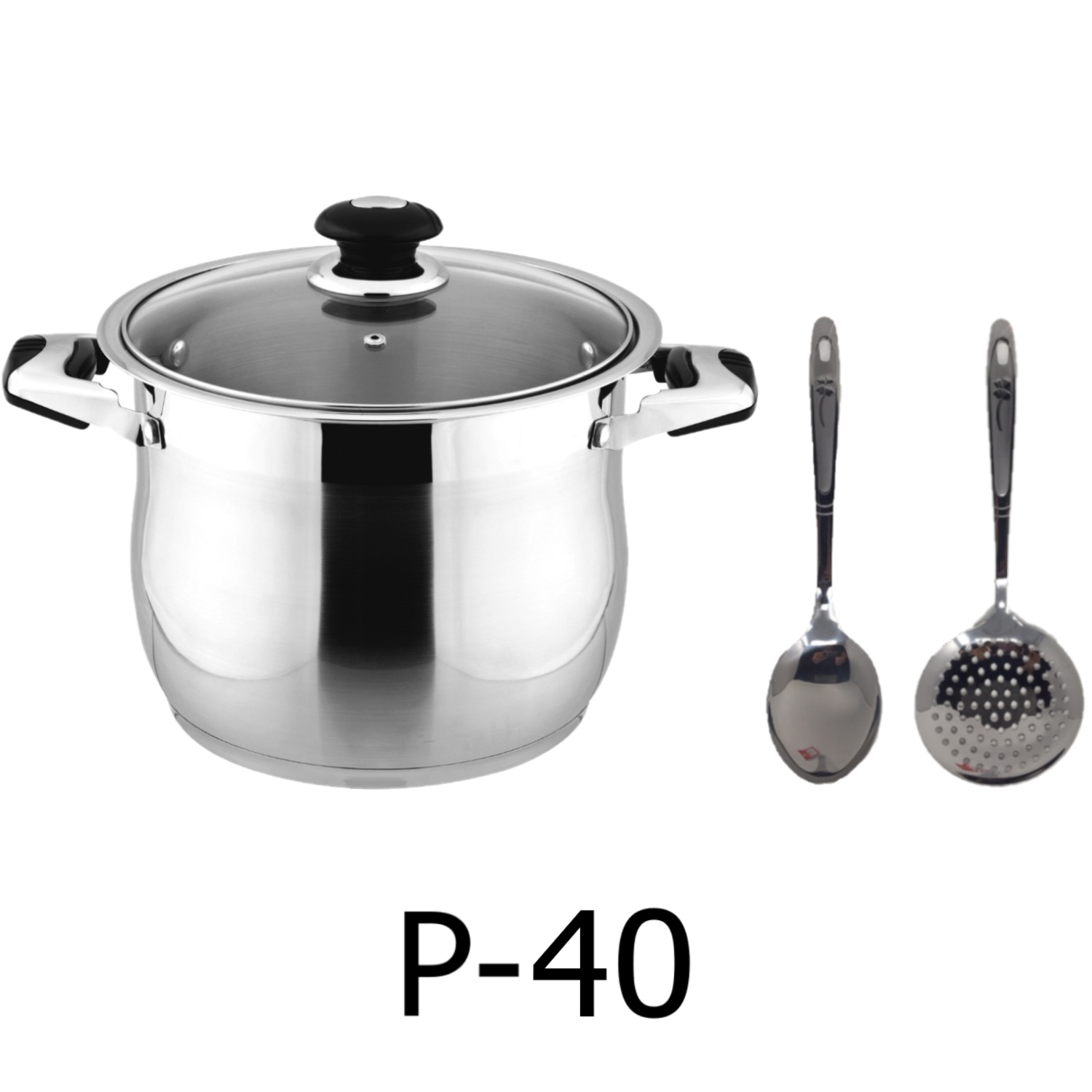 Choice 40 Qt. Aluminum Sauce Pot with Cover