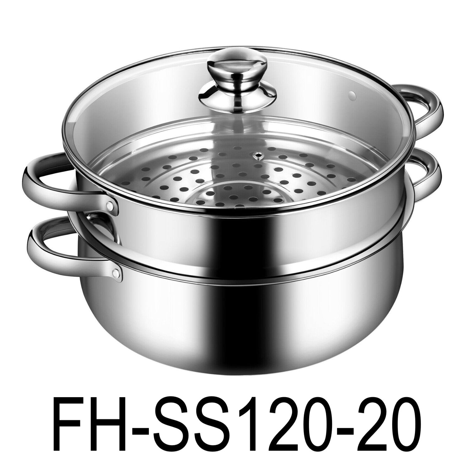 steam pot Steamer Insert Pans Stainless Steel Steamer 20cm Kitchen