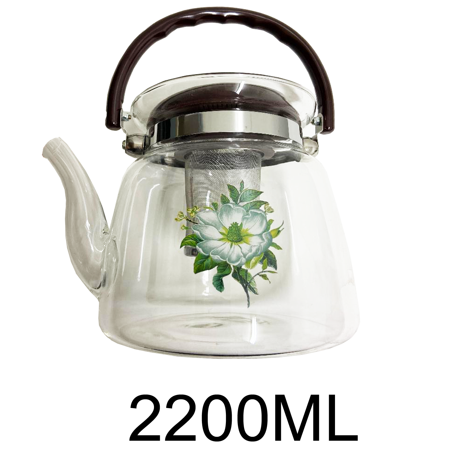 Household Glass Teapot with Infuser Scented Tea Pot Stovetop Glass Tea Pot