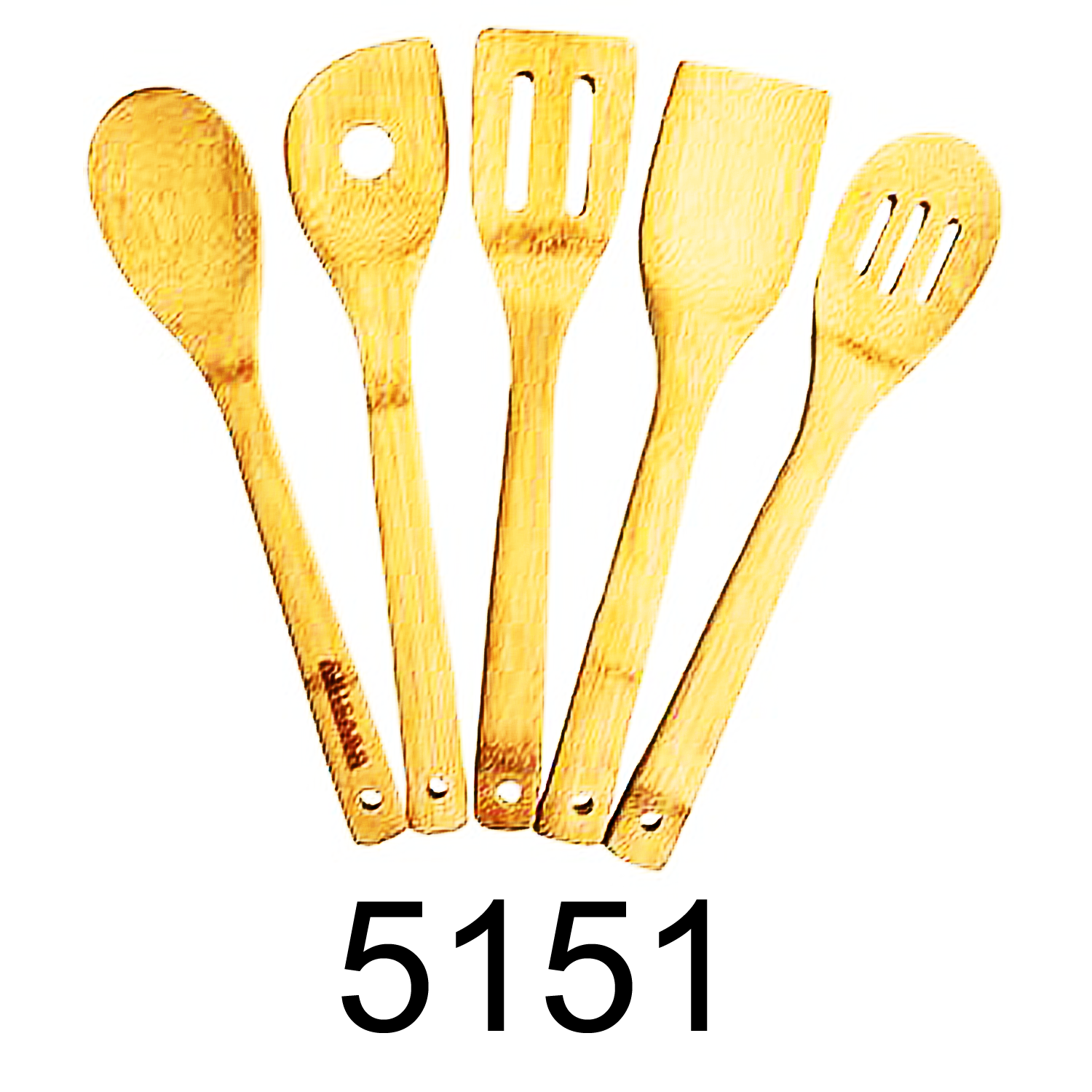 5pc Bamboo Cutlery Set