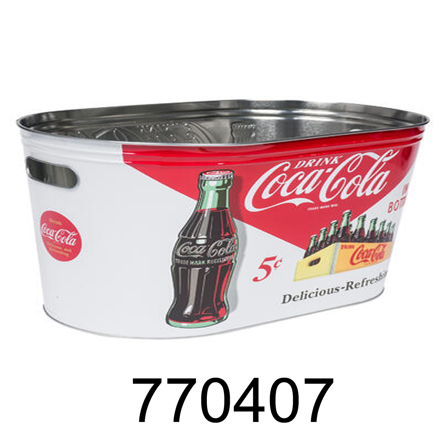 Coca-Cola Galvanized Tin Serving Tray