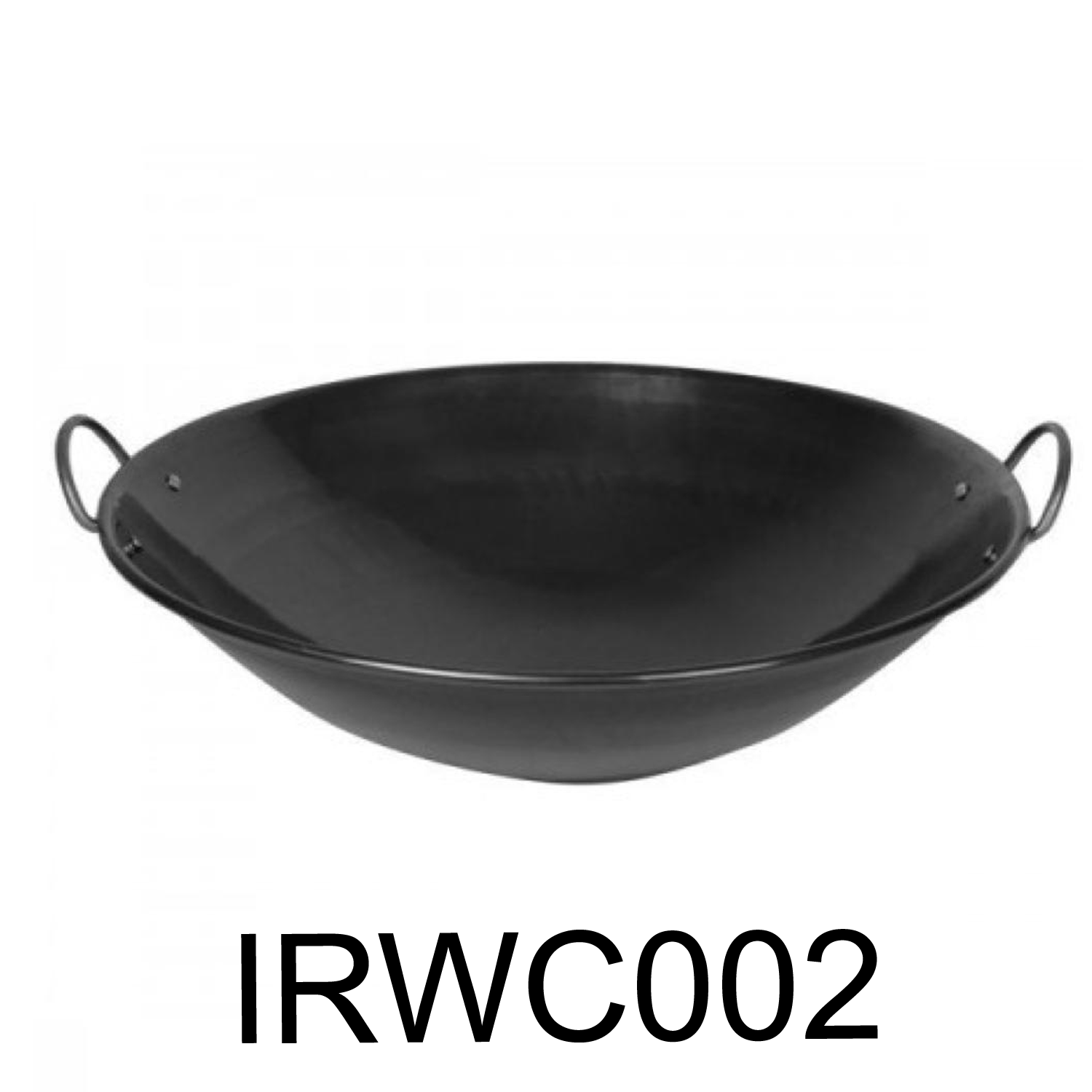 Cast Iron Wok with enamel coating, Black Wok Pan, Iron Cast Wok