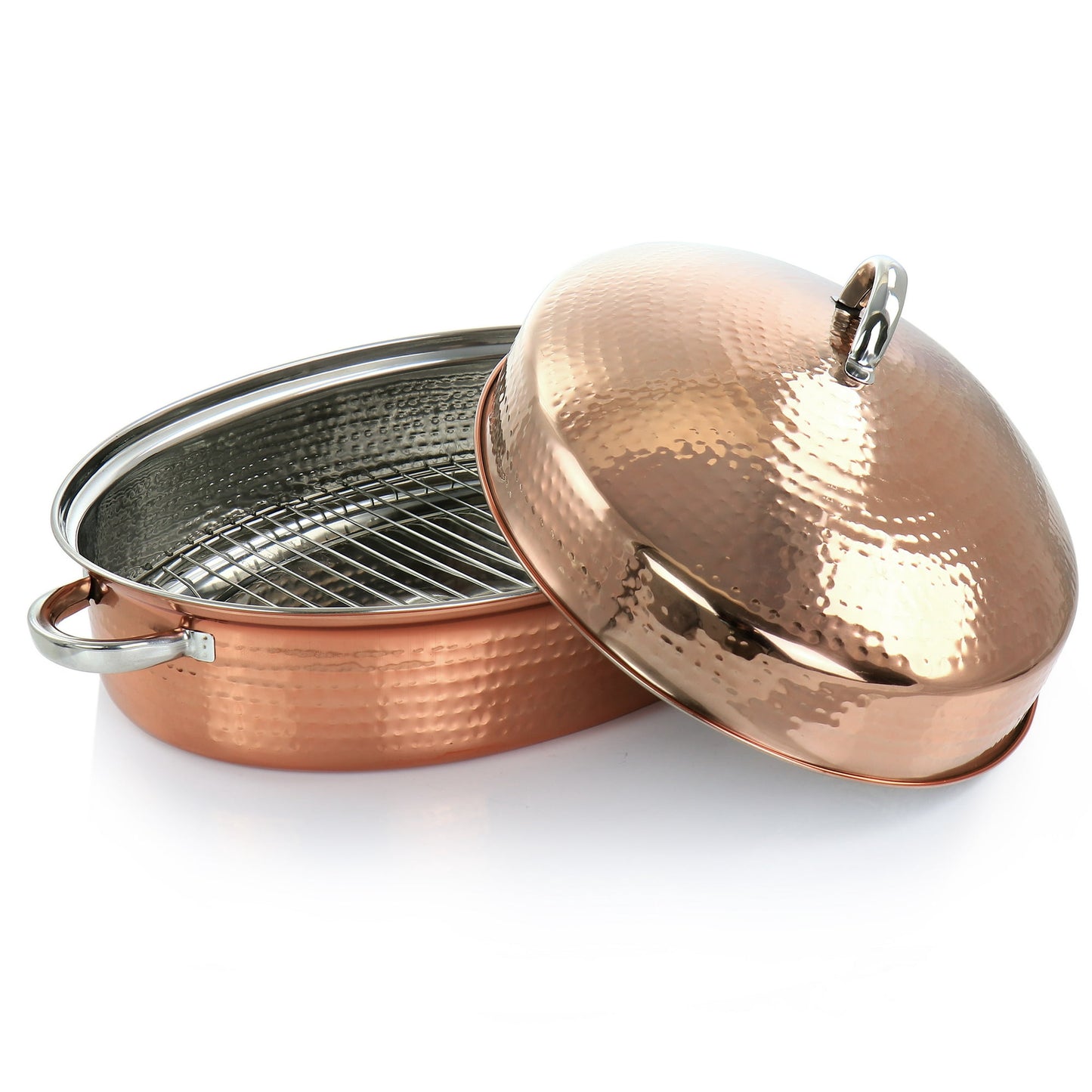 Gibson Radiance 17.5" Copper Plated Oval Roaster