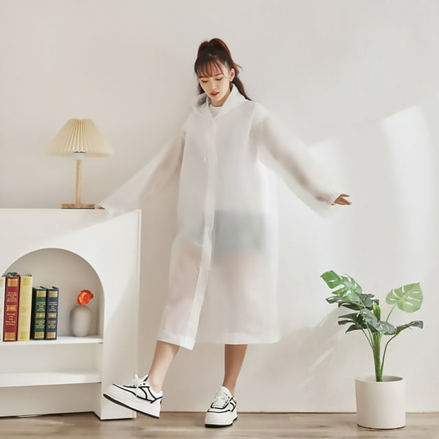 White Raincoat for adult