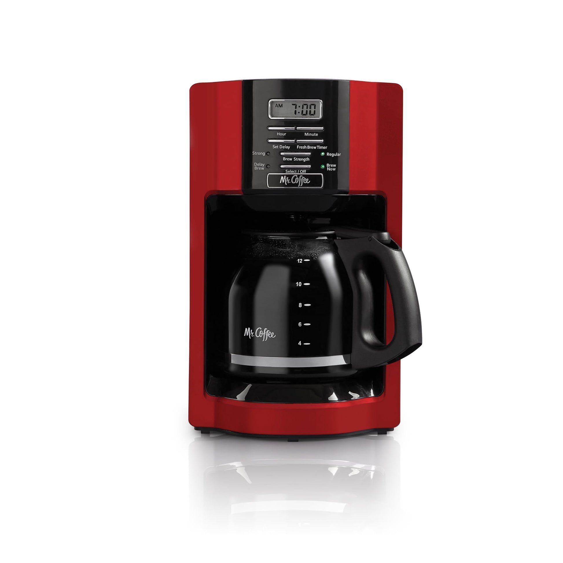 Mr. Coffee 10-Cup Programmable Coffee Maker, Stainless Steel 