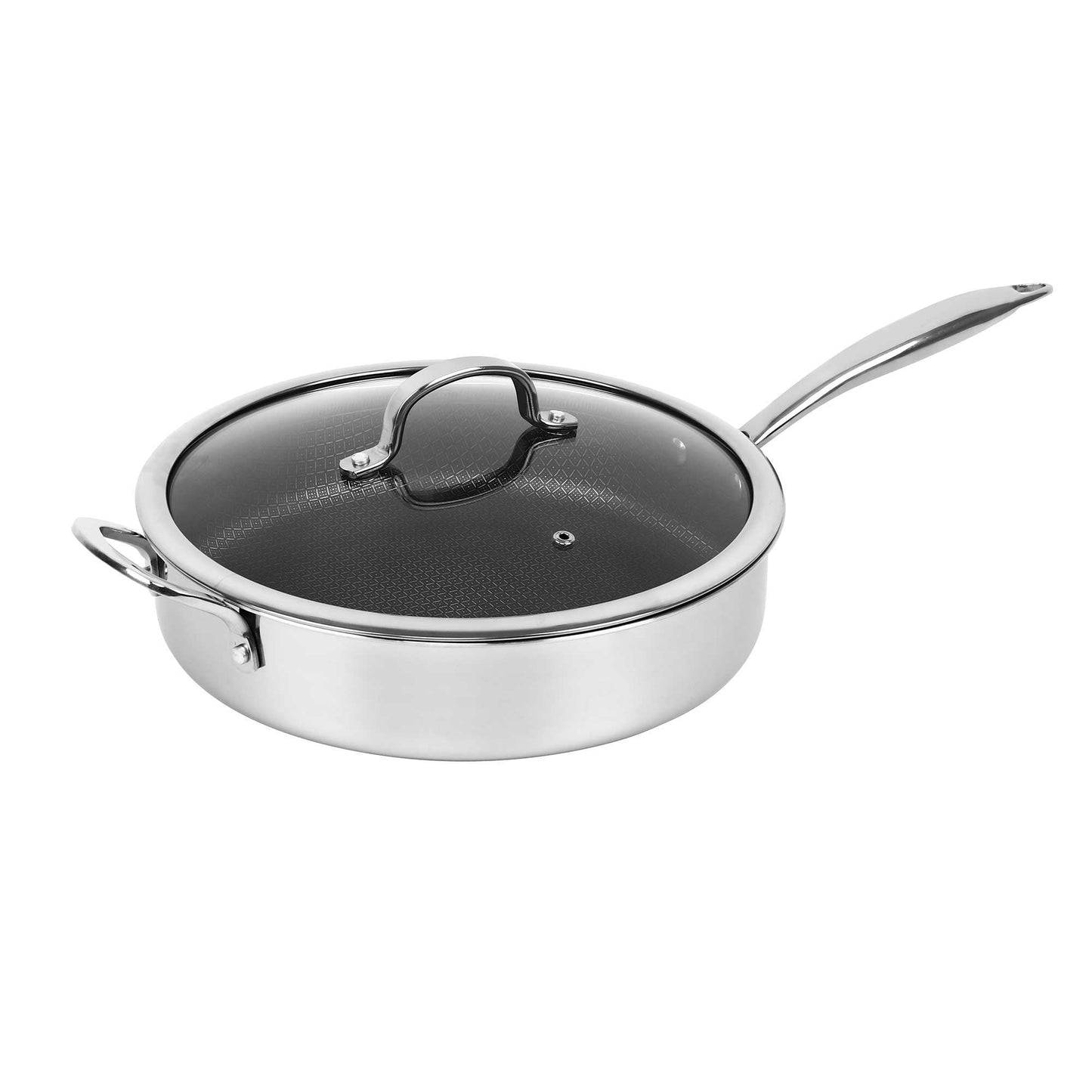 11" Brentwood 3-Ply Hybrid Induction Sauté Pan