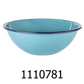 33oz Cinsa Turquoise Steel Serving Bowl