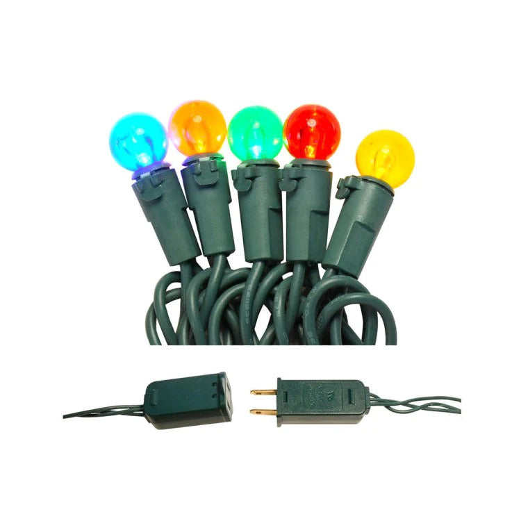 12 Volt LED Light Set Multicolor on Green Wire – Christmas Light