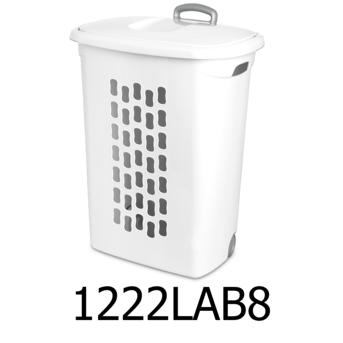 Sterilite Ultra™ Wheeled Hamper Plastic, White