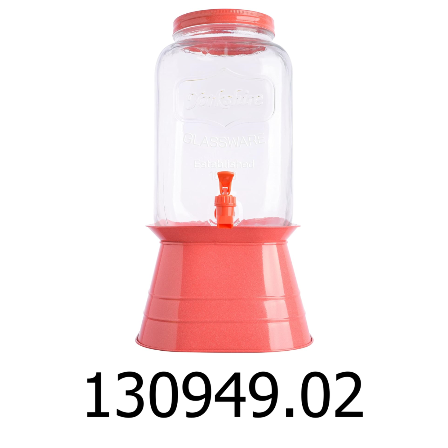 2 Gal Gibson Chiara Coral Mason Beverage Dispenser