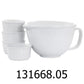 5 PC Gibson Ramekin & Mixing Bowl Set