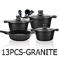 13 PC BITOFI Granite Diamond Cookware Set