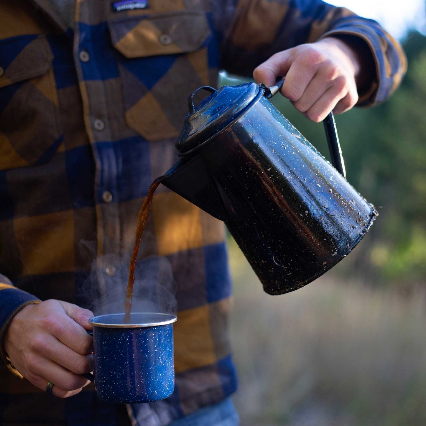 0.6 QT Enamel Coffee Pot