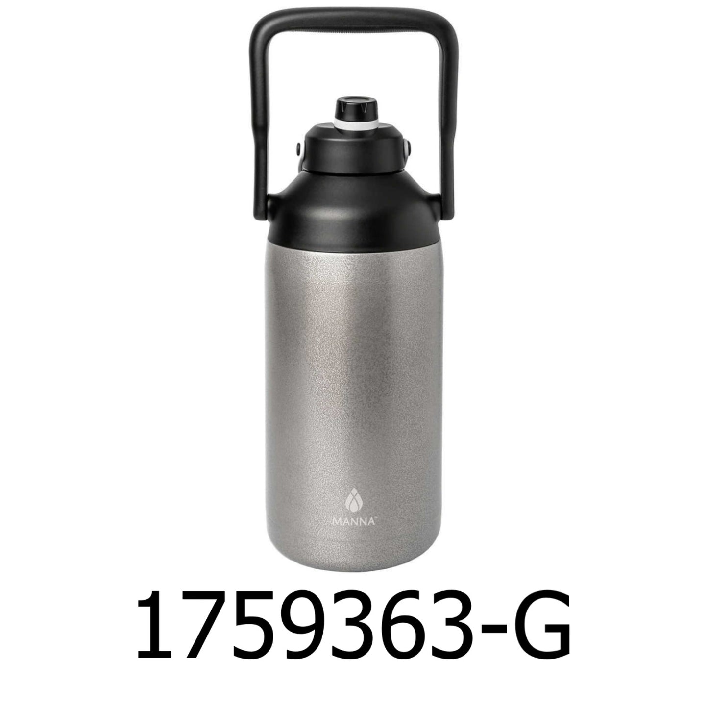 Manna 100oz Water Jug - Gray