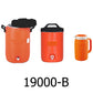 3 PC Orange Water Cooler Set - Black Lid