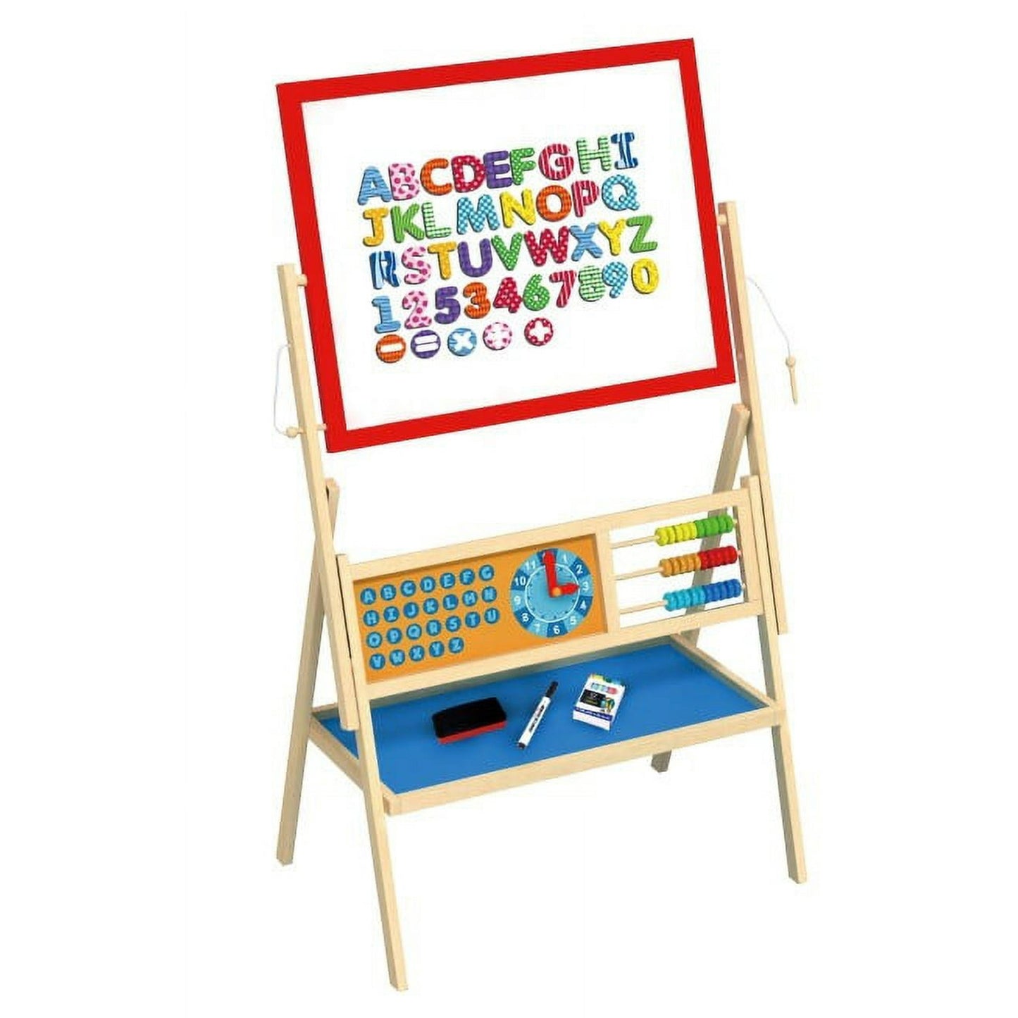 TOYSTERS Creative Wooden Art Easel for Toddlers