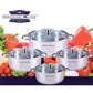 8 PC Berghome Line Stainless Steel Cookware Set