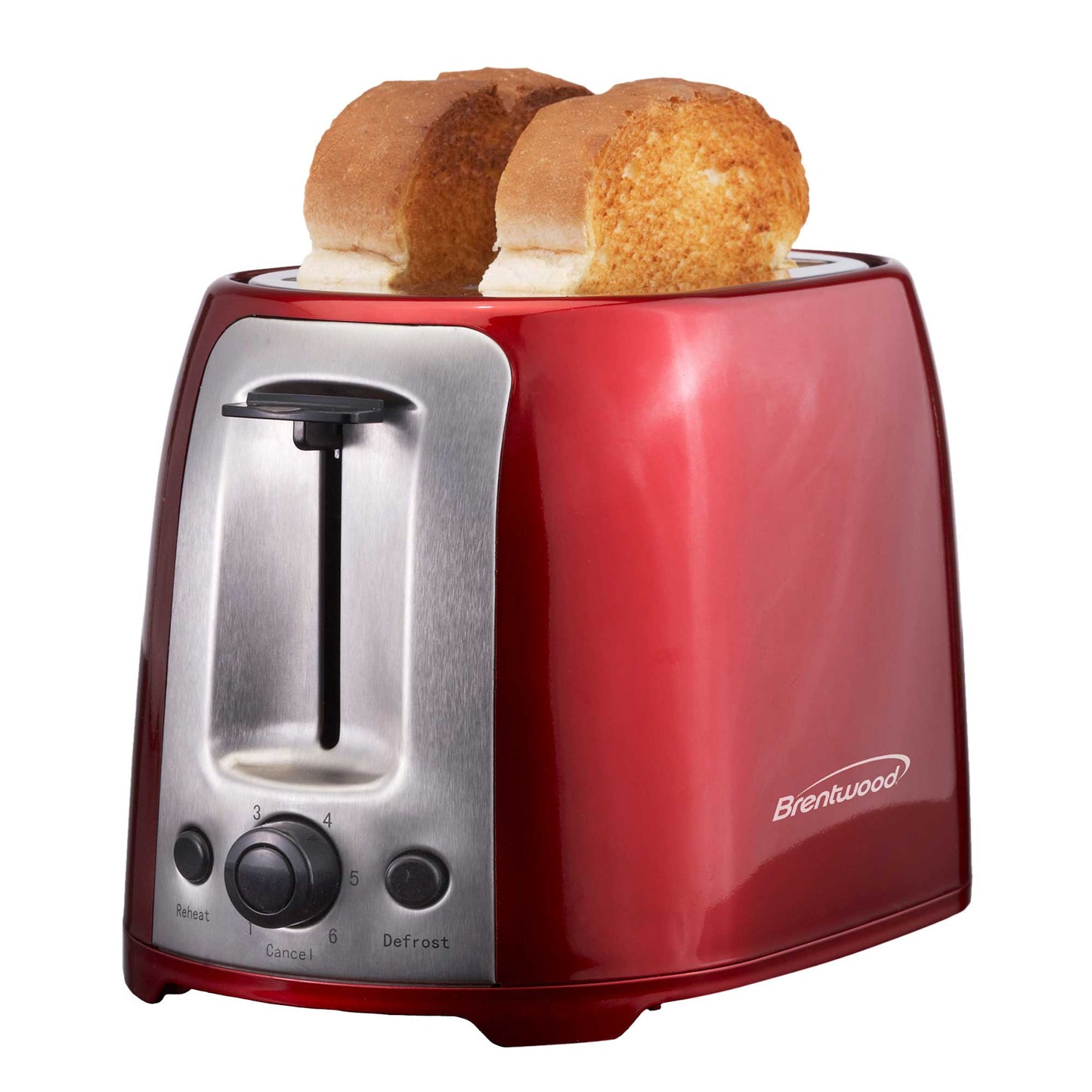 Brentwood Cool Touch 2-Slice Extra Wide Slot Toaster, Red