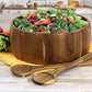 Gibson 13" Acacia Wood Salad Bowl Set