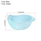 2 PC Plastic Colander Set - Blue & Pink