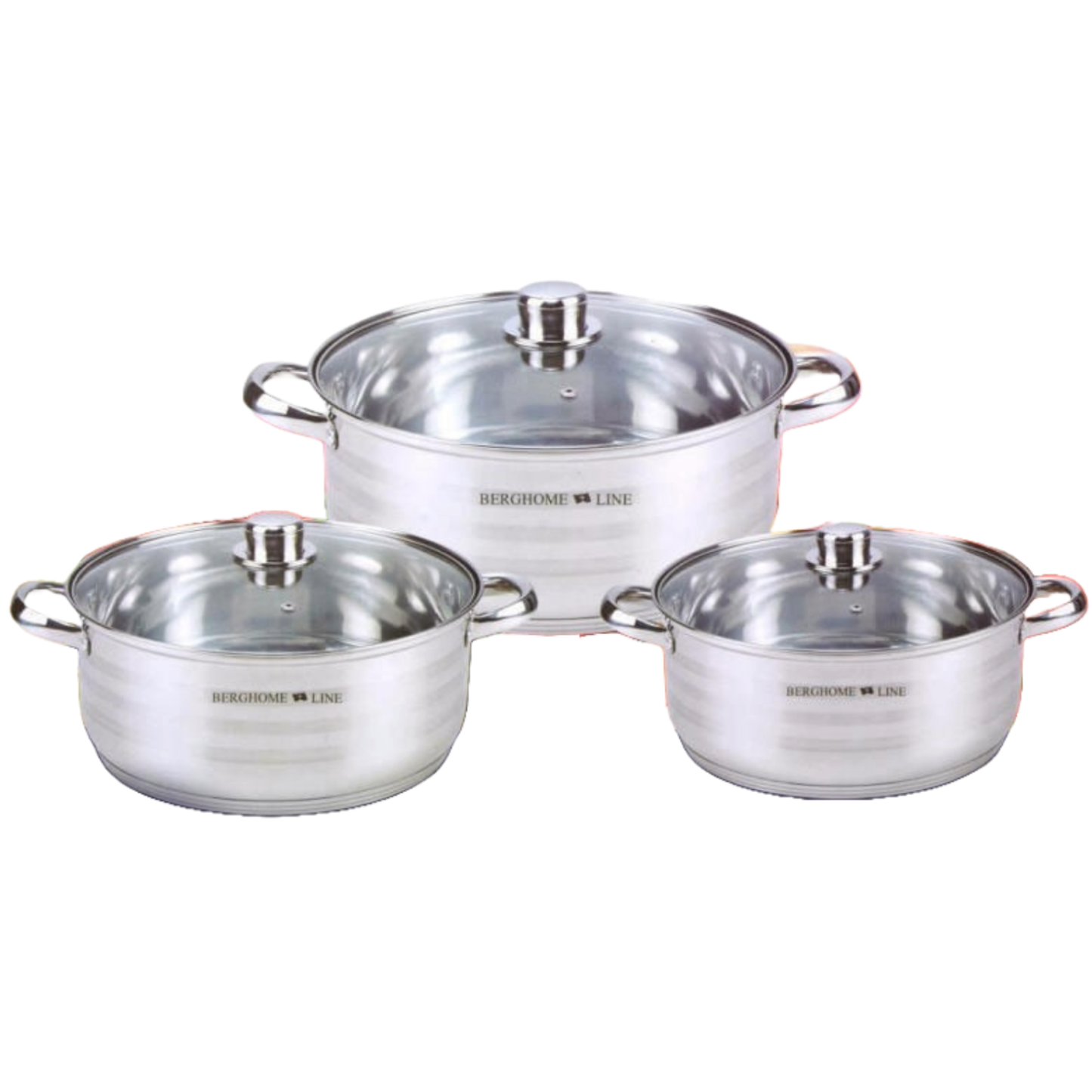 6 PC Stainless Steel Cookware Set