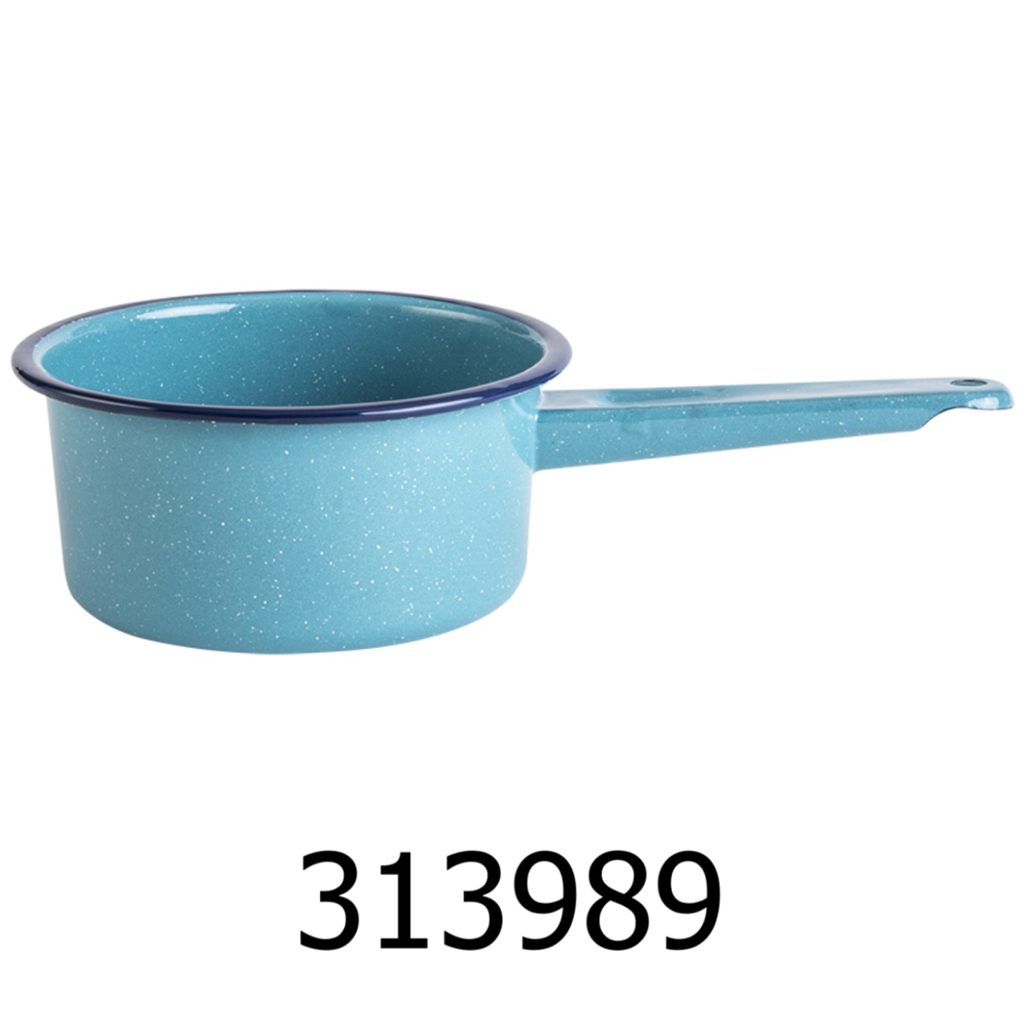 1 QT Turquoise Enamel Sauce Pan