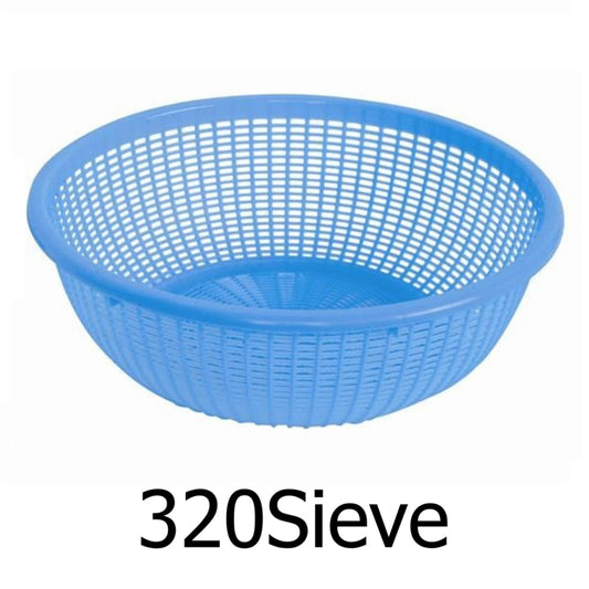 15" Blue Plastic Basket / Colander