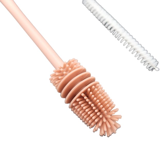 2 PC Bottle & Straw Brush Set - Pink