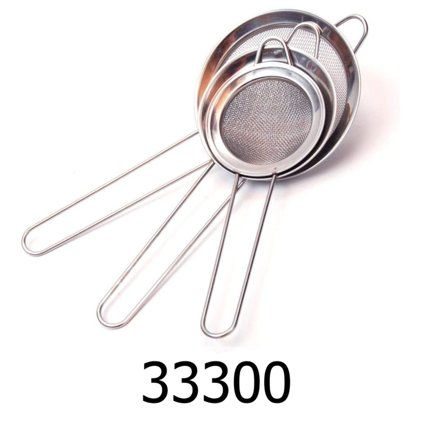 3 PC Stainless Steel Strainer Set