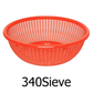 17.5" Red Plastic Basket / Colander