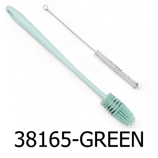 2 PC Bottle & Straw Brush Set - Green