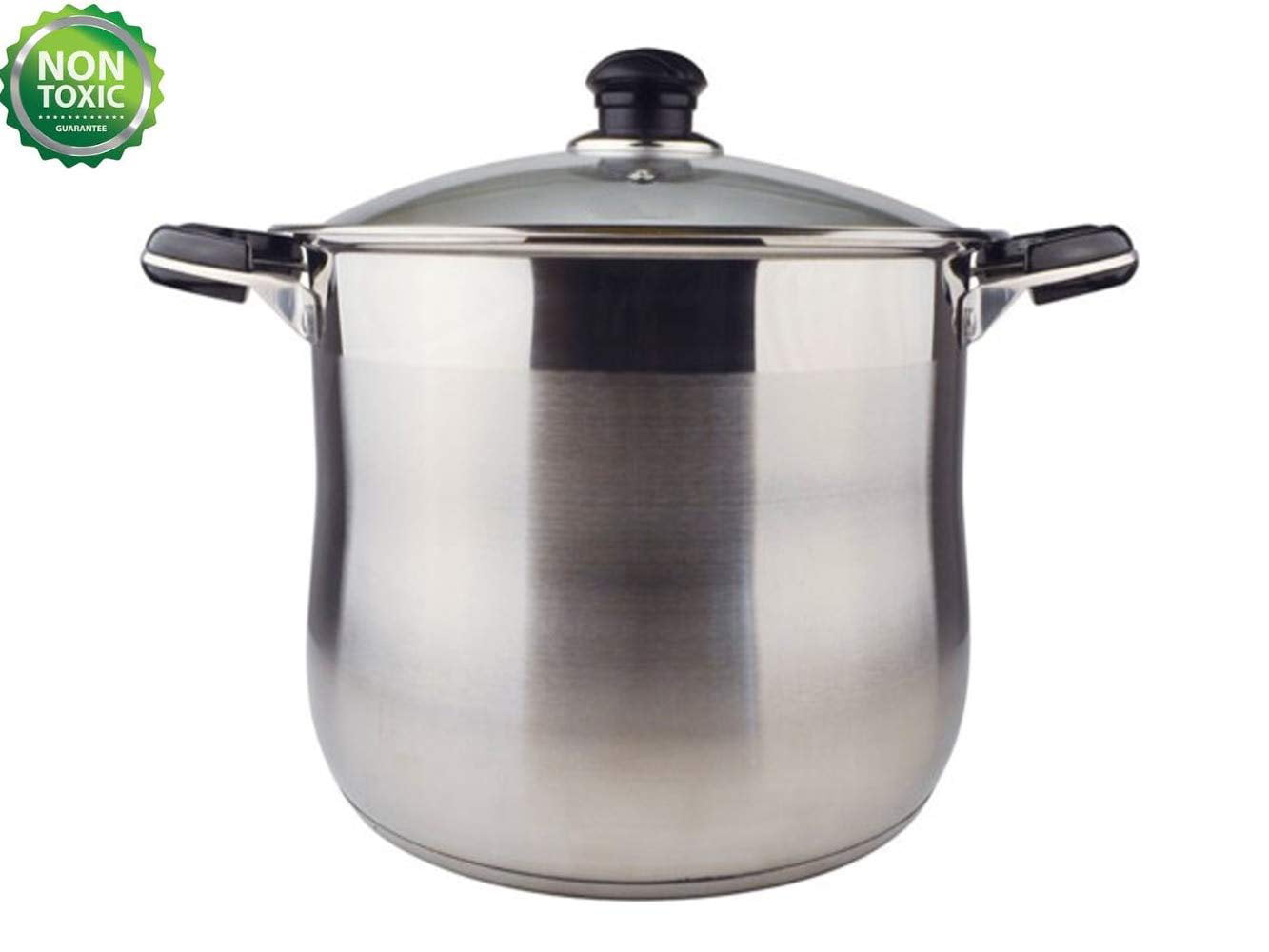 12 QT Stainless Steel 18/10 Induction Stock Pot (Free Gift 1 Knife Set)