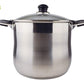 30 QT Stainless Steel 18/10 Induction Stock Pot (Free Gift 1 Knife Set)