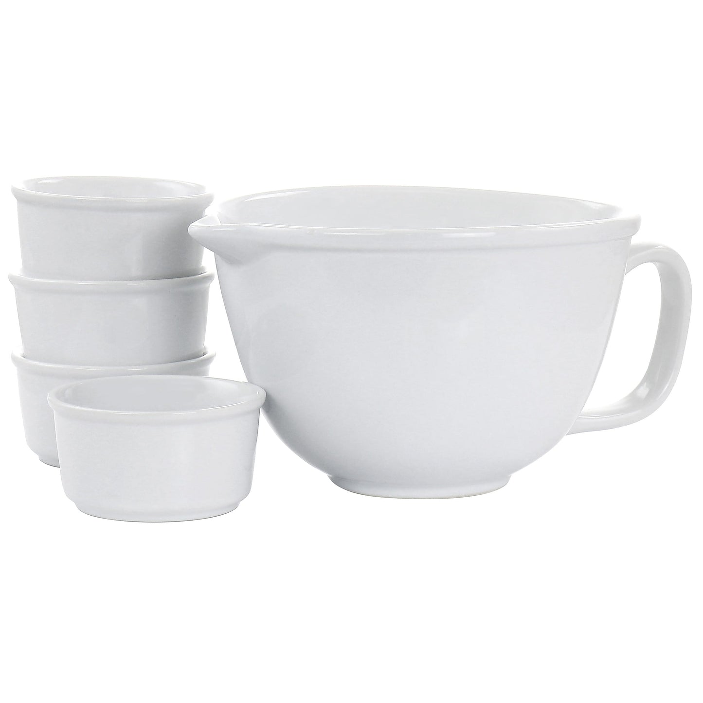 5 PC Gibson Ramekin & Mixing Bowl Set