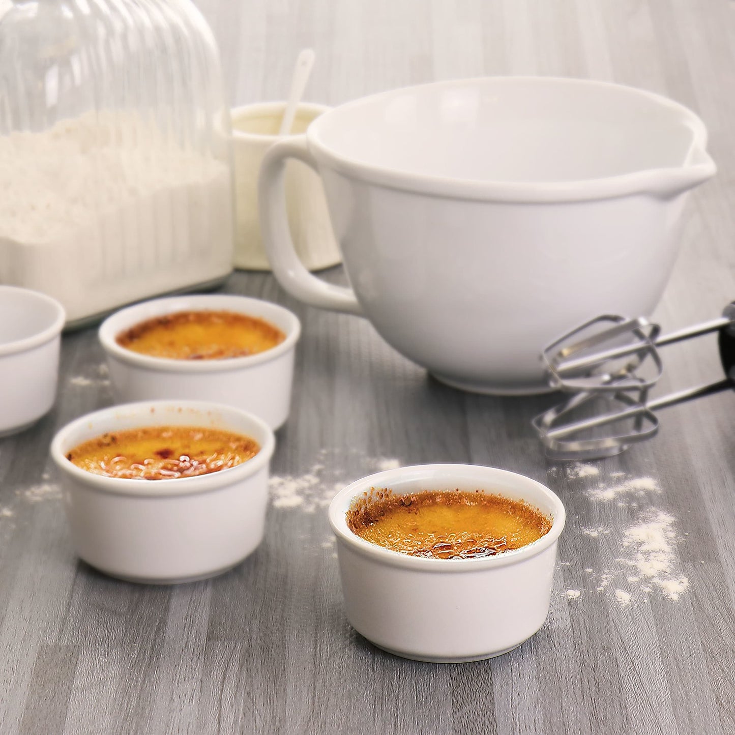 5 PC Gibson Ramekin & Mixing Bowl Set