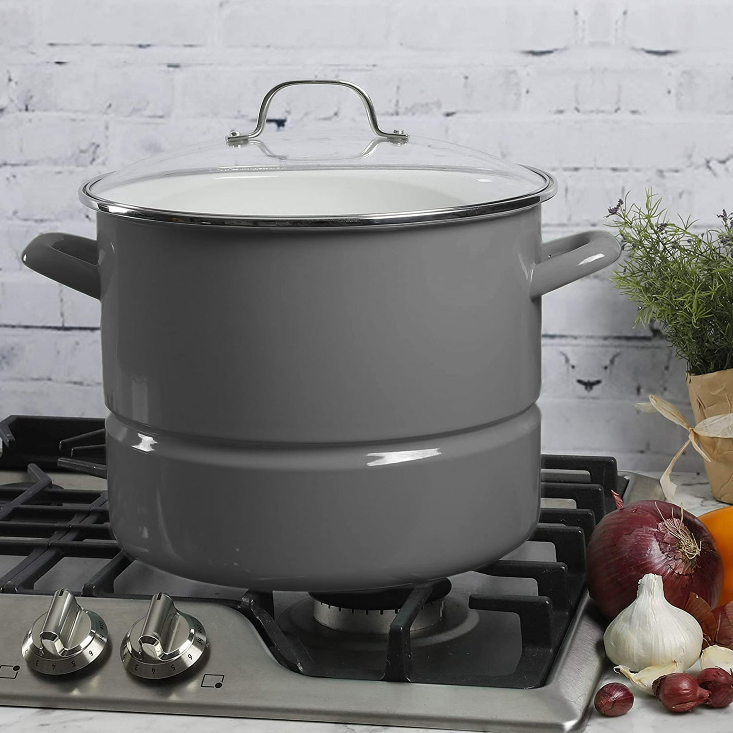 16 QT Kenmore Stock Pot Steamer