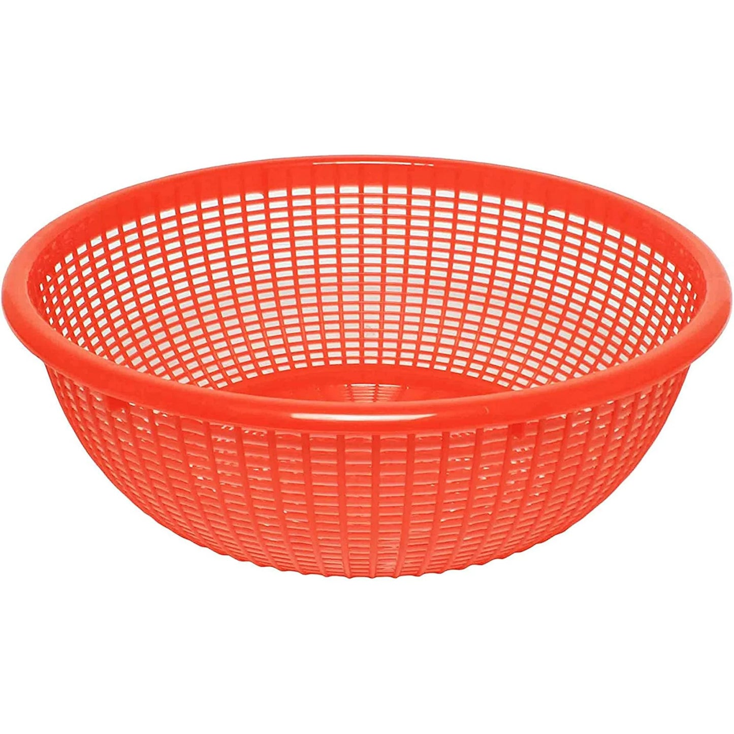 17.5" Red Plastic Basket / Colander