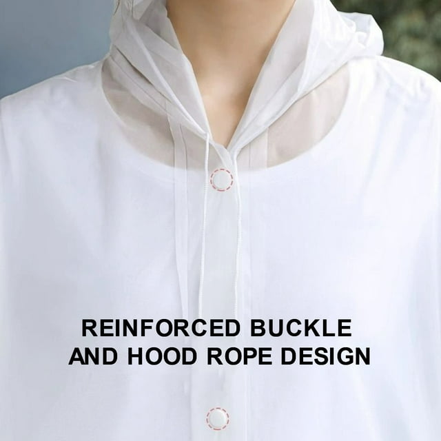 White Raincoat for adult