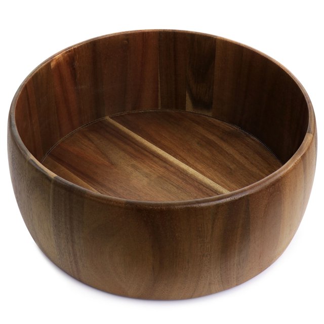 Gibson 13" Acacia Wood Salad Bowl Set