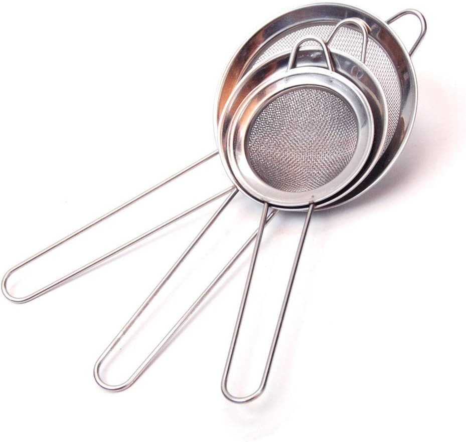 3 PC Stainless Steel Strainer Set