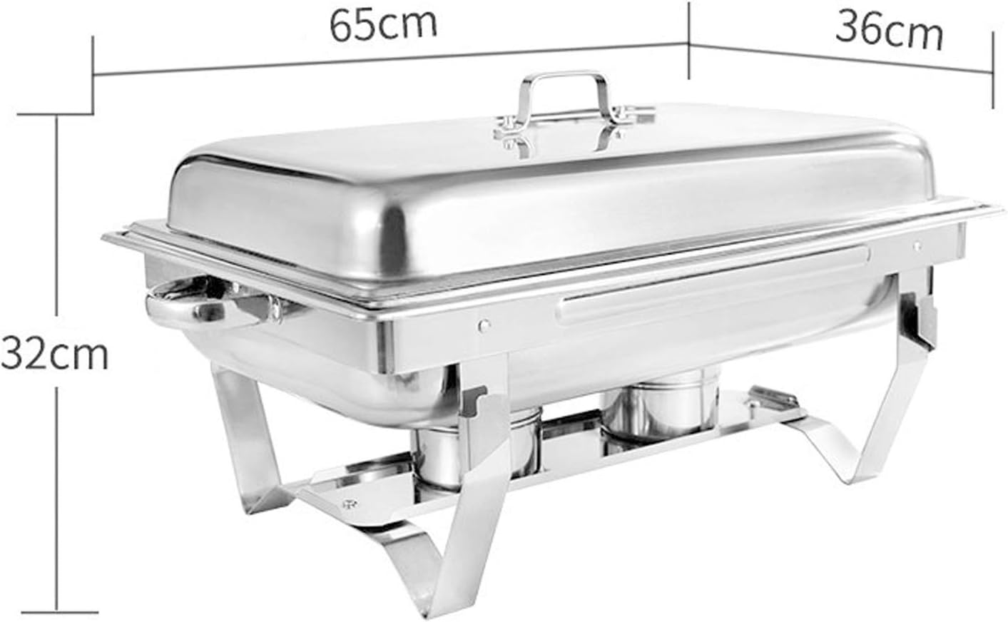 11L Stainless Steel Chafing Dish Food Warmer for Buffet (Pack of 4