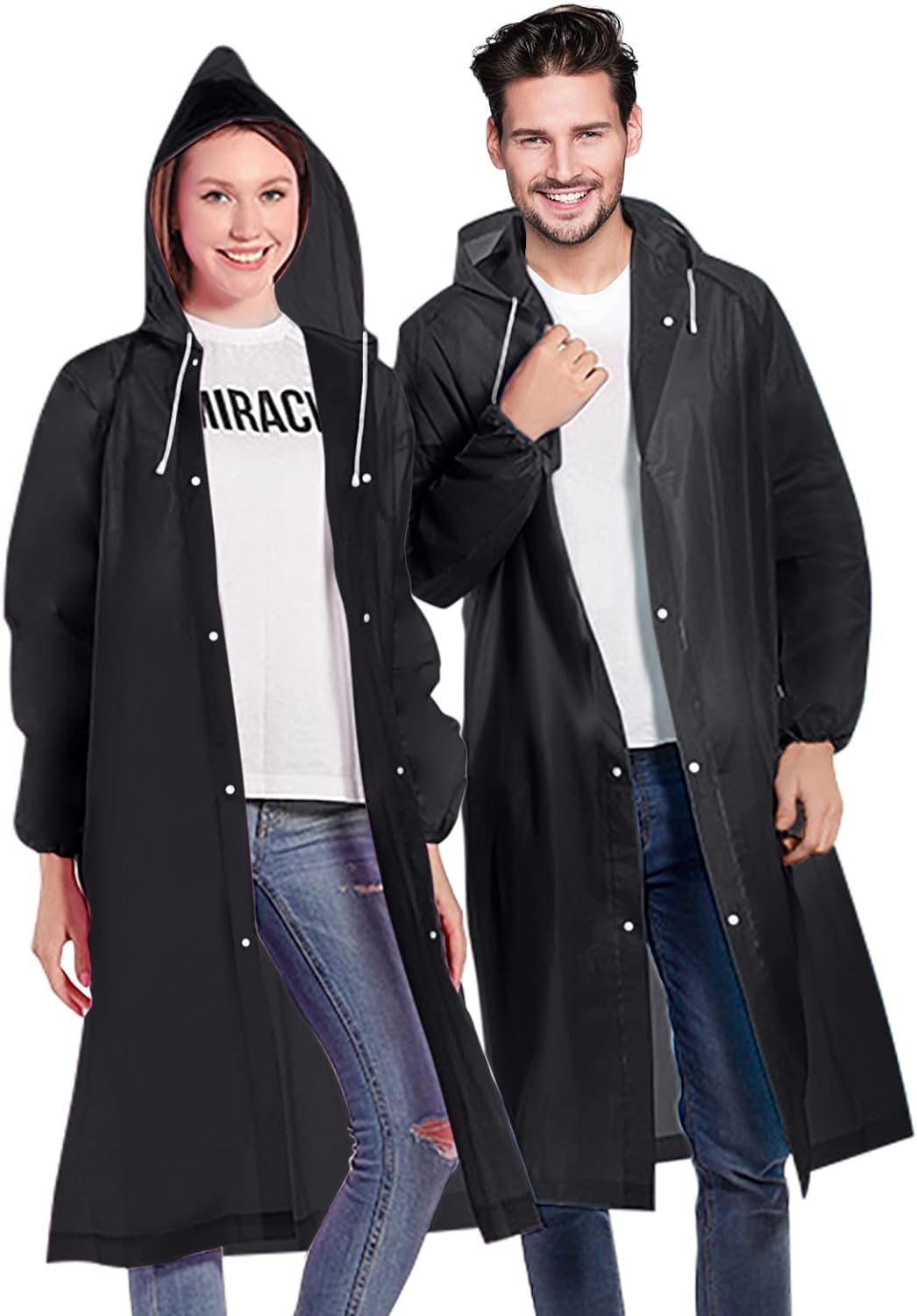 Black Raincoat for adult