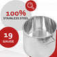 180QT Stainless Steel Stock Pot (Free Gift Ladle)