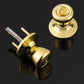 Polished Brass Exterior Door Knobs with Lock and Key