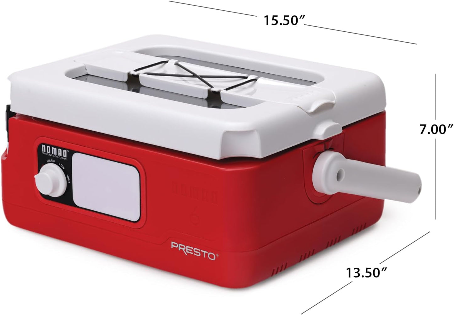 Presto 6 QT Red Traveling Slow Cooker