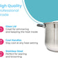 40 QT Stainless Steel 18/10 Induction Stock (Free Gift 1 Knife Set)