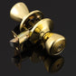 Polished Brass Exterior Door Knobs with Lock and Key